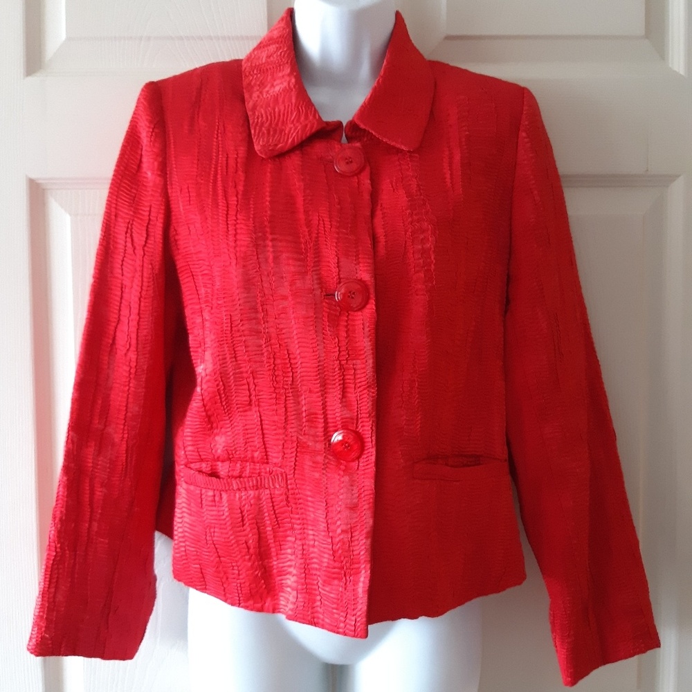 Bern And Mort Red blazer 6 petite